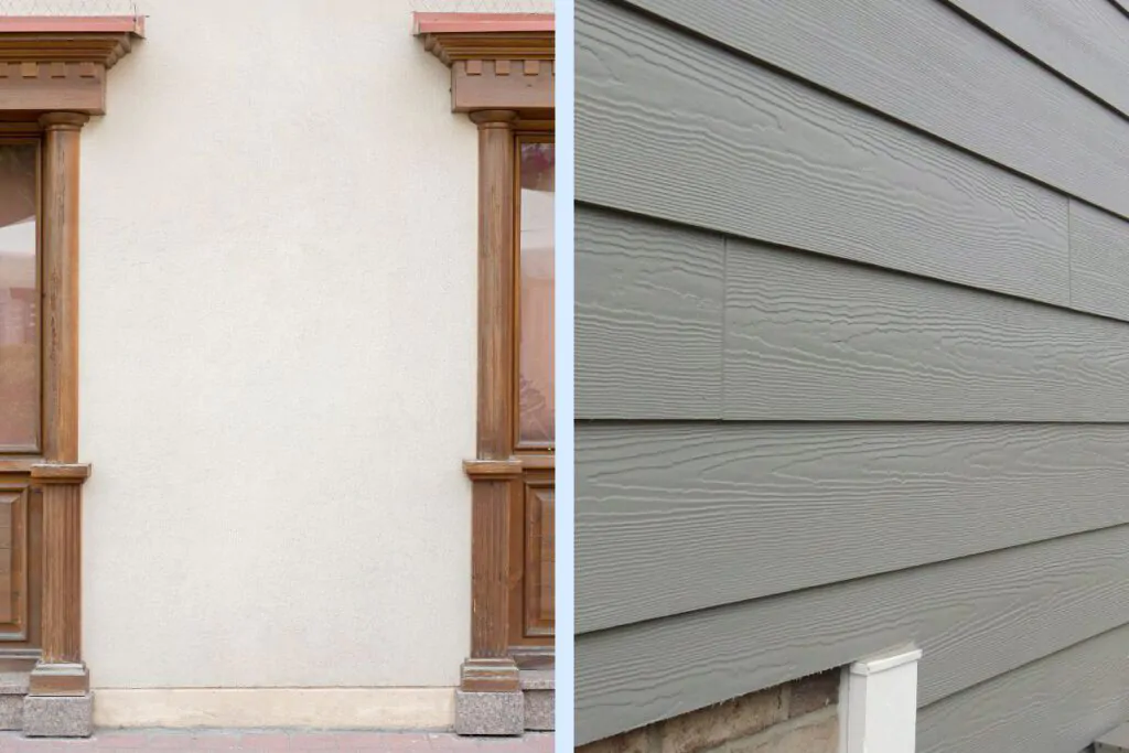 comparing durability of wall stucco and wall siding 