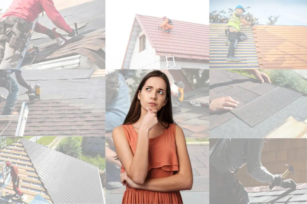 Woman thinking hiring a roofer in Albuquerque