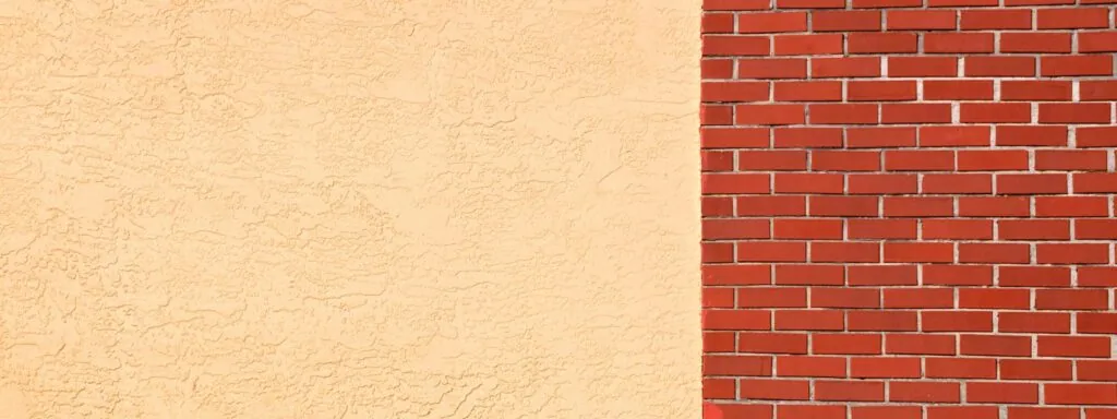 brick and stucco wall background